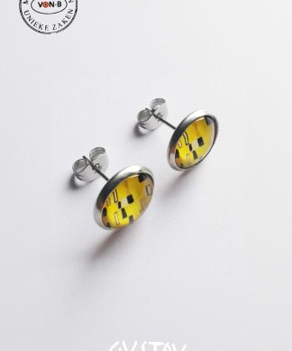 Gustav Klimt, De Kus - Oorbellen