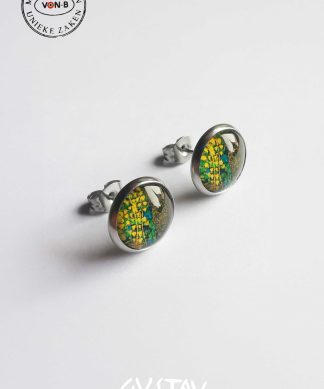 Gustav Klimt, De Kus - Oorbellen