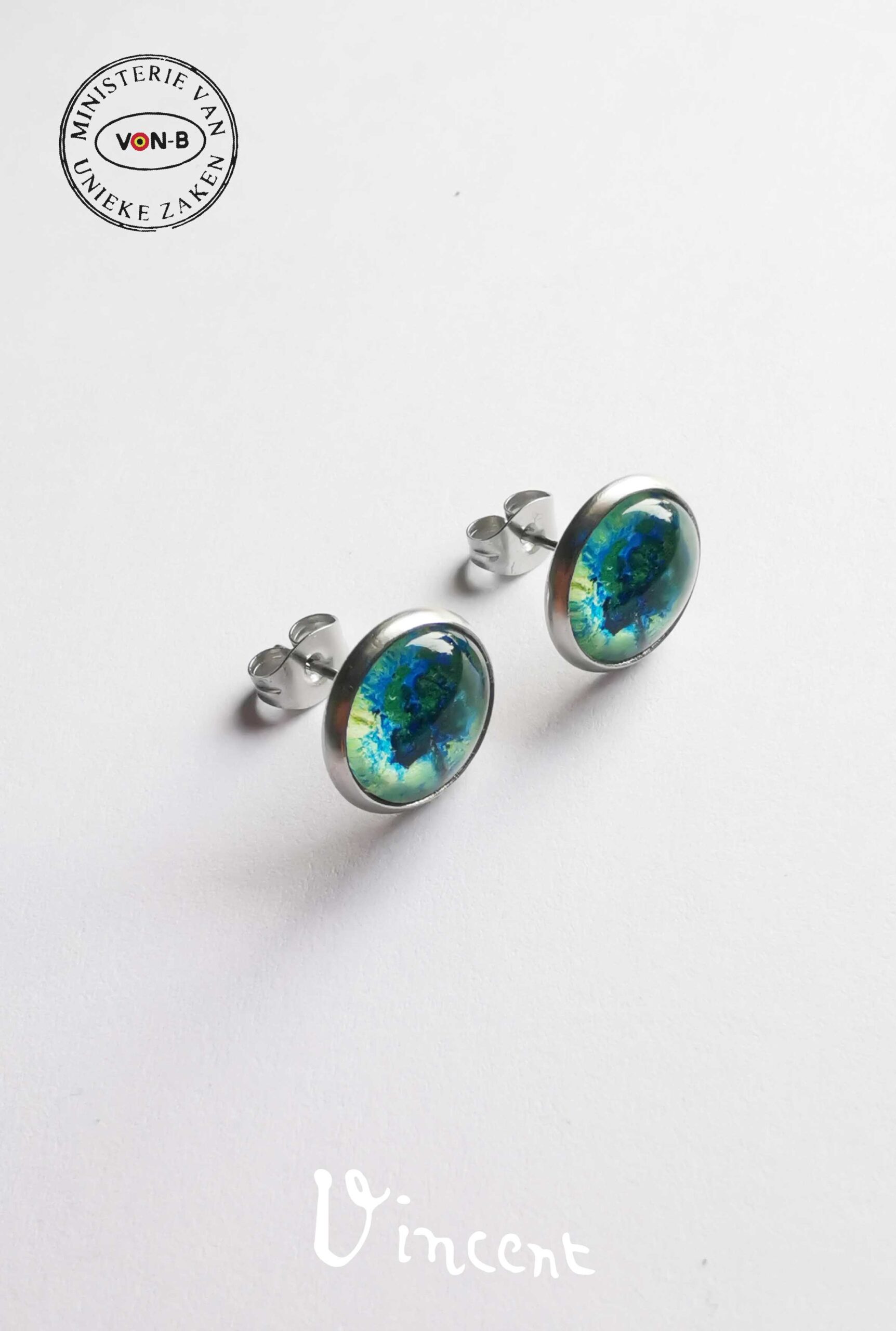 Vincent Van Gogh, Klaprozenveld, Auvers-sur-Oise - Oorbellen - Afbeelding 3