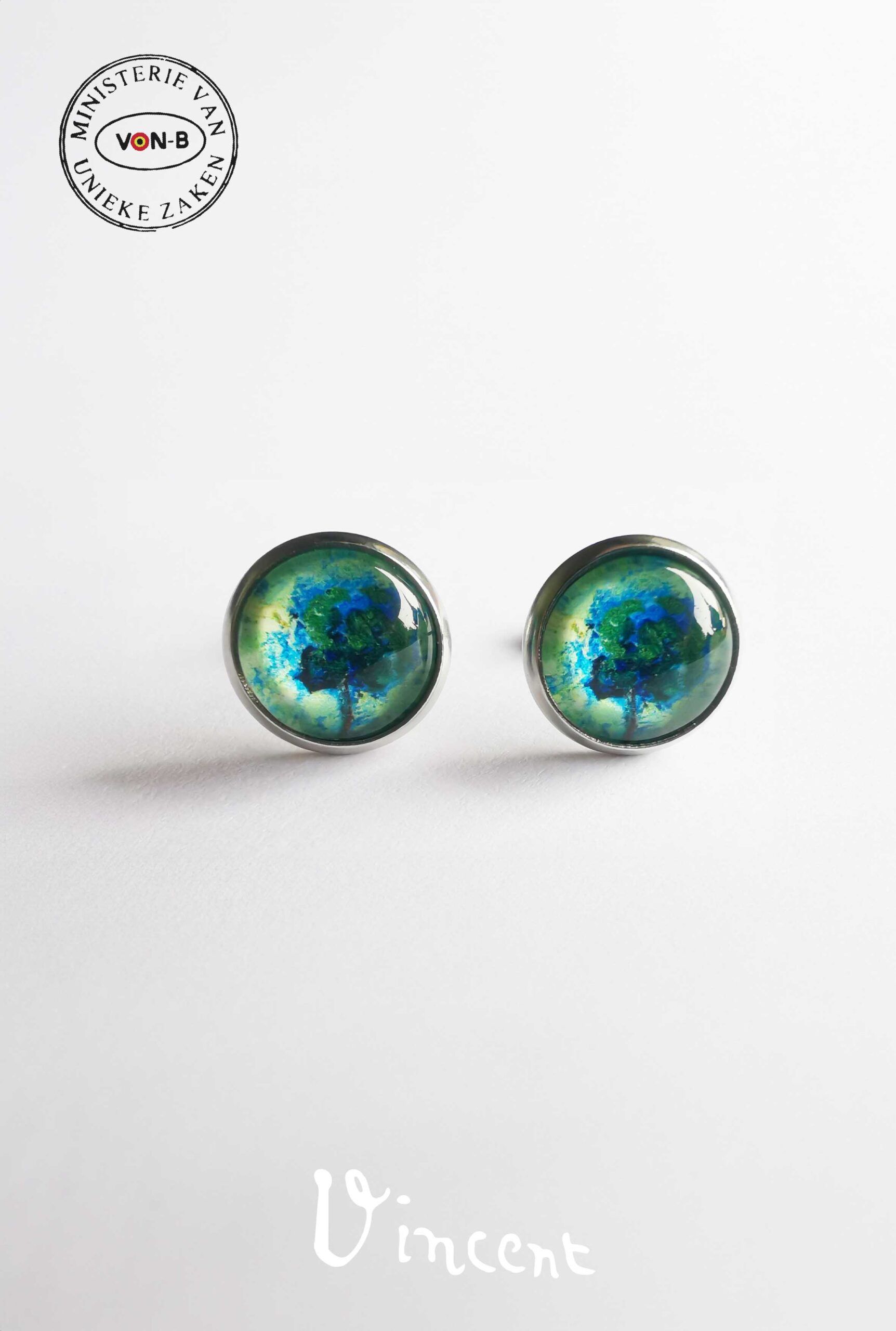 Vincent Van Gogh, Klaprozenveld, Auvers-sur-Oise - Oorbellen