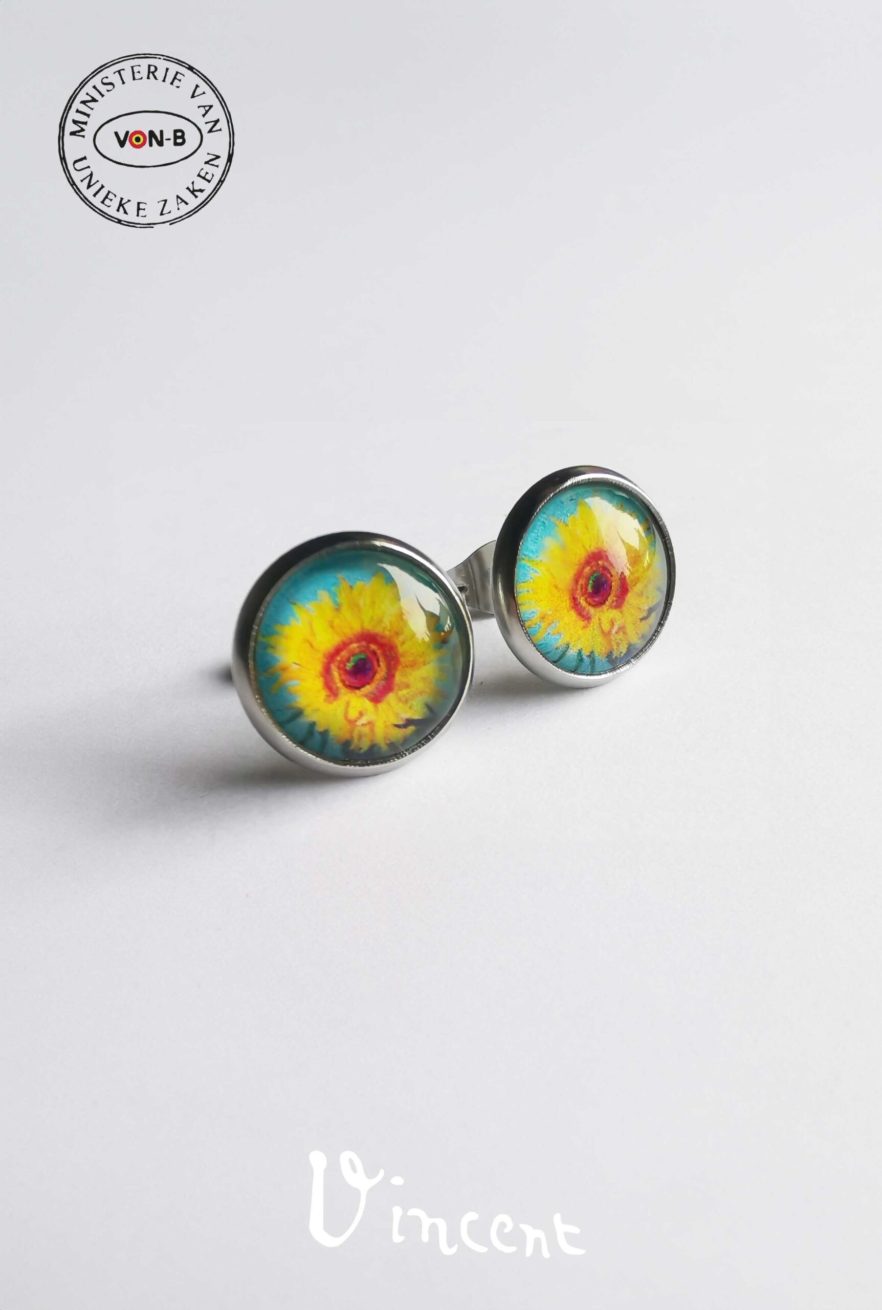 Vincent Van Gogh, Zonnebloem - Oorbellen