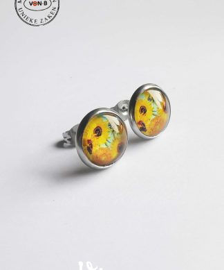 Vincent Van Gogh, Vaas met twaalf zonnebloemen - Oorbellen