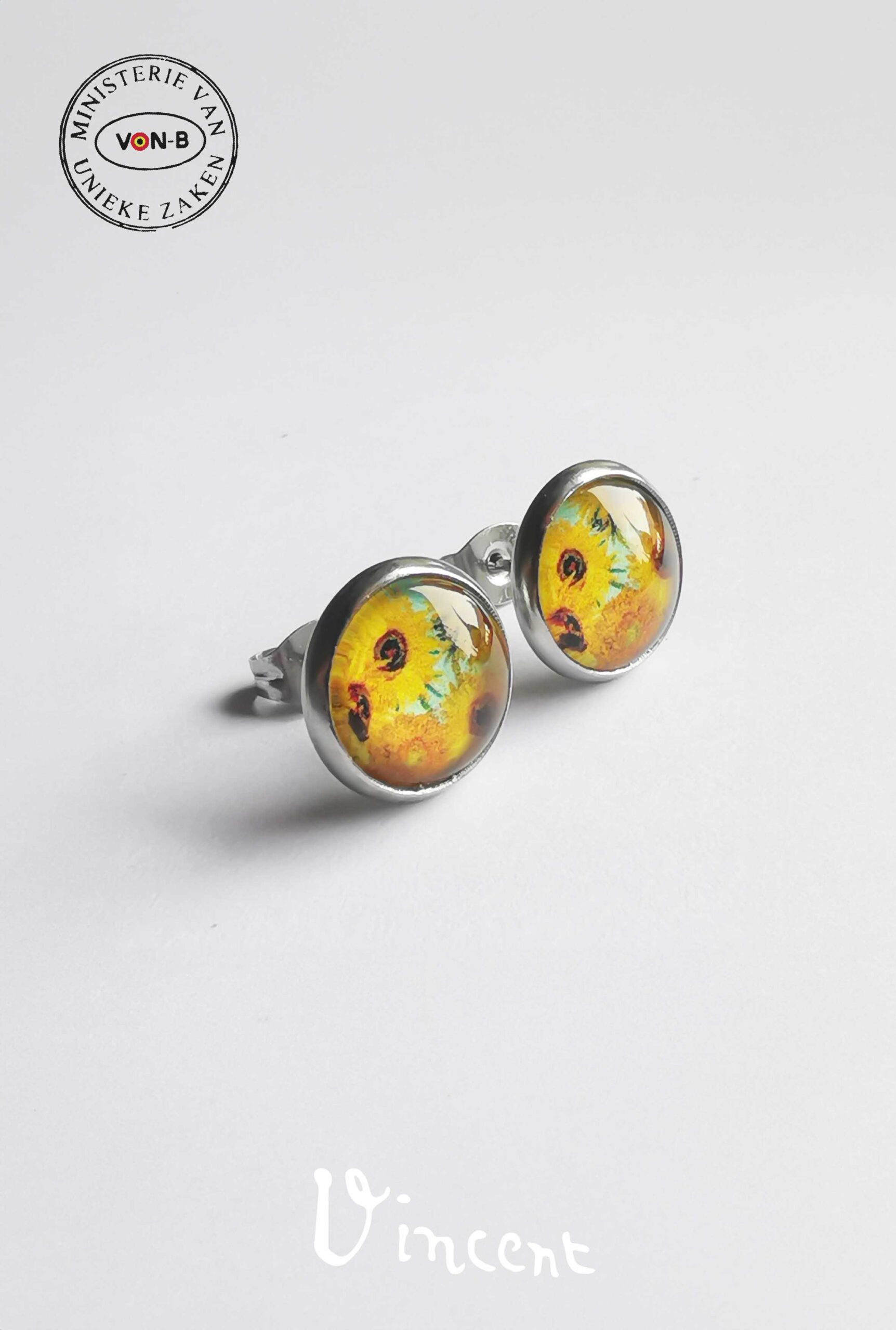 Vincent Van Gogh, Vaas met twaalf zonnebloemen - Oorbellen