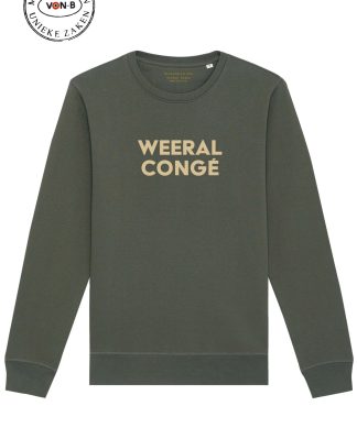 Sweater unisex - Kaki - Weeral congé