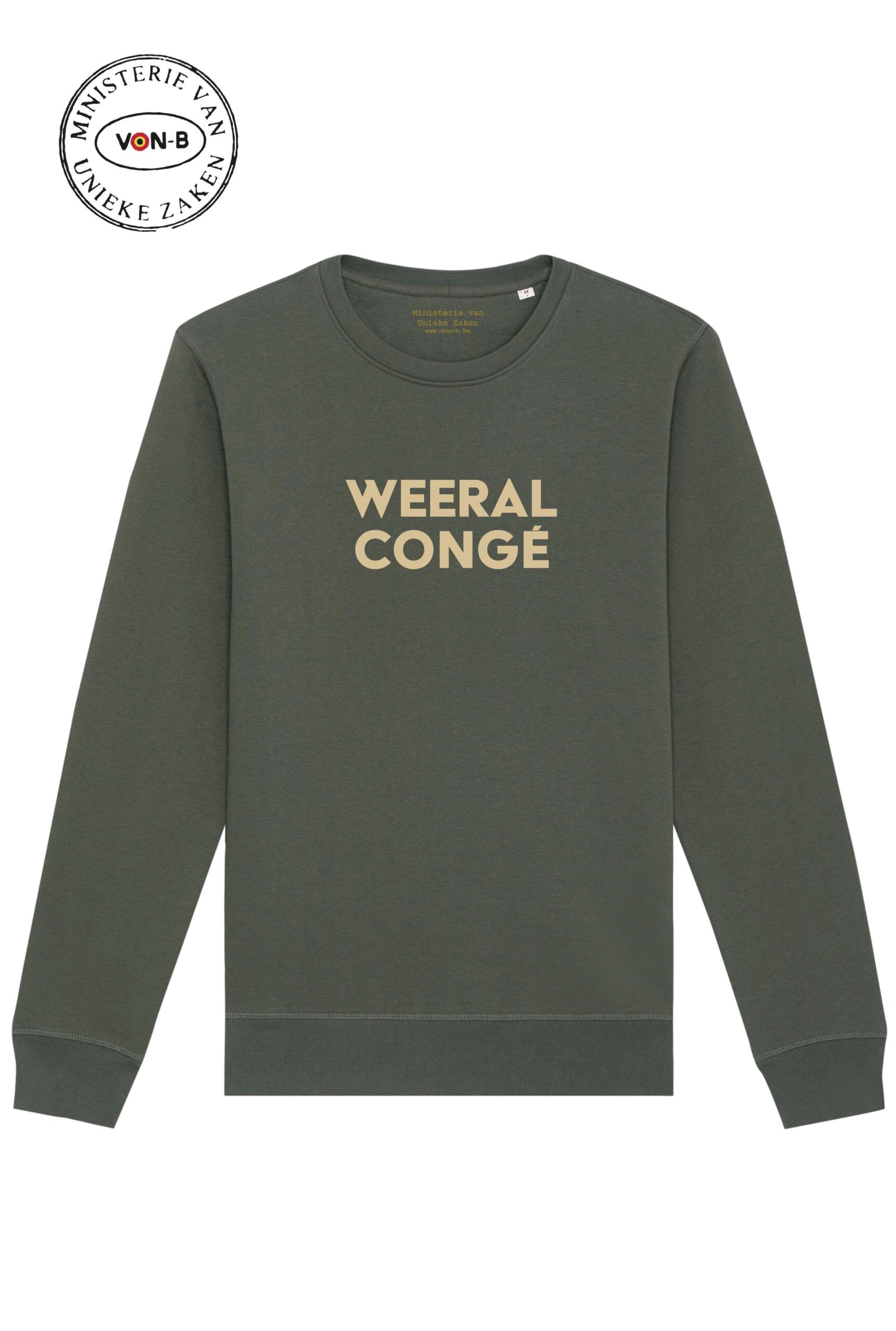 Sweater unisex - Kaki - Weeral congé