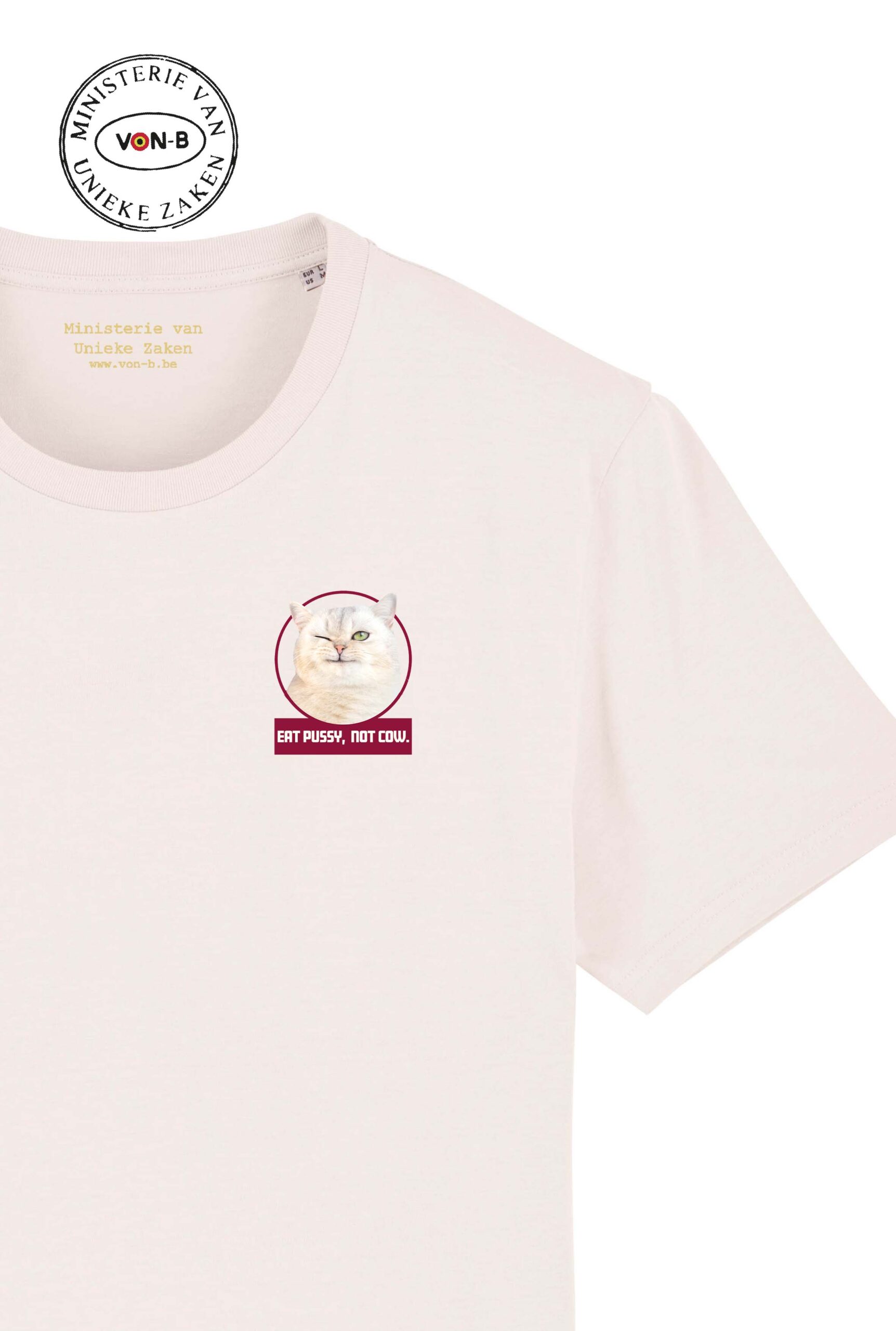 T-shirt unisex - Eat pussy, not cow (mini) - Afbeelding 4