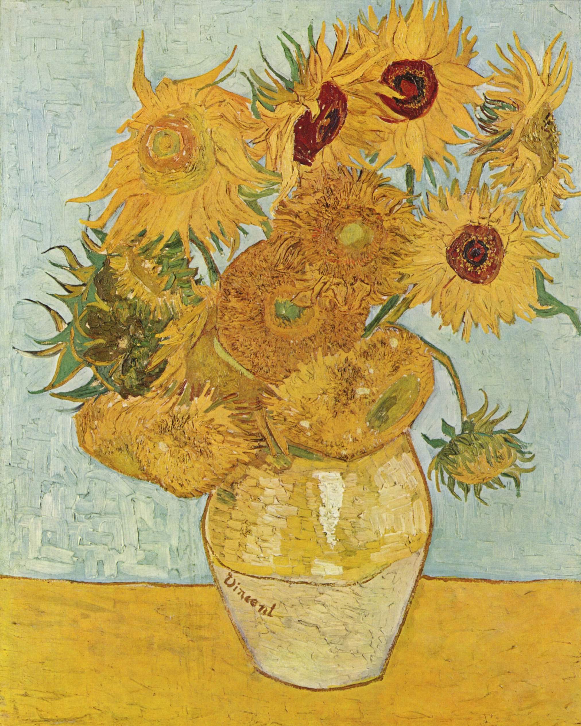 Vincent Van Gogh, Vaas met twaalf zonnebloemen - Oorbellen - Afbeelding 2