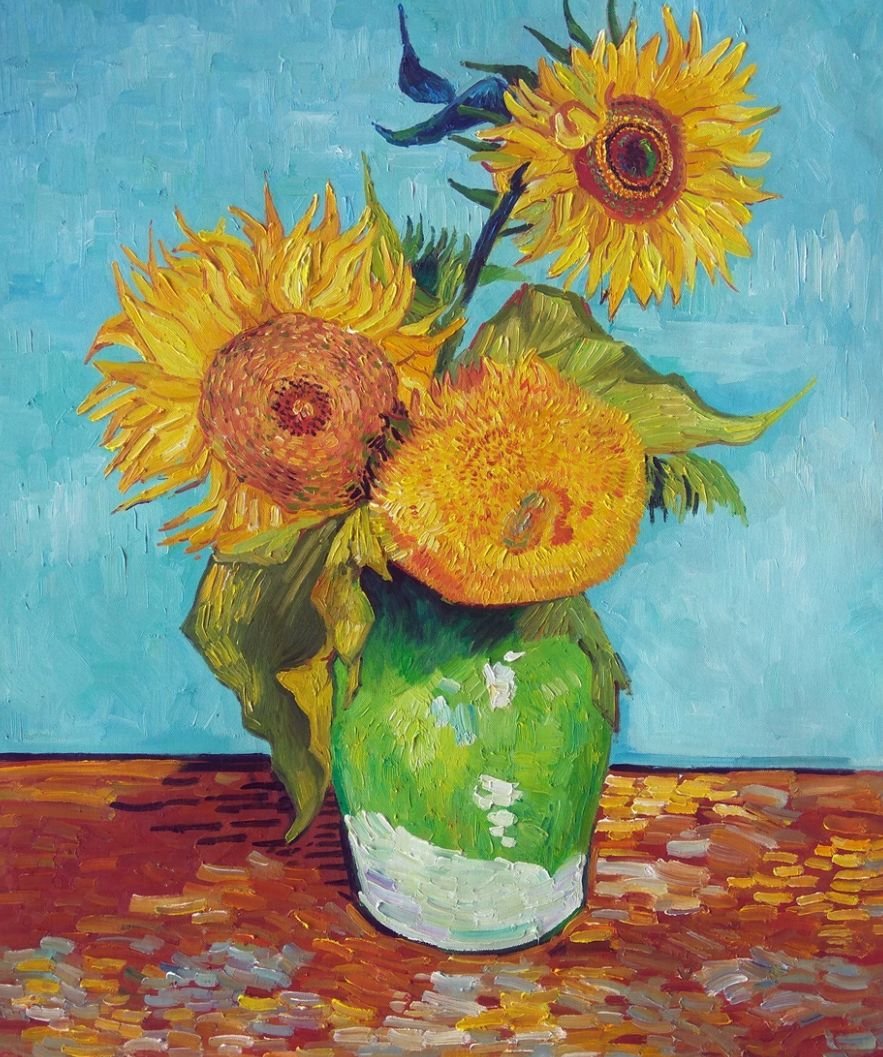 Vincent Van Gogh, Zonnebloem - Oorbellen - Afbeelding 2