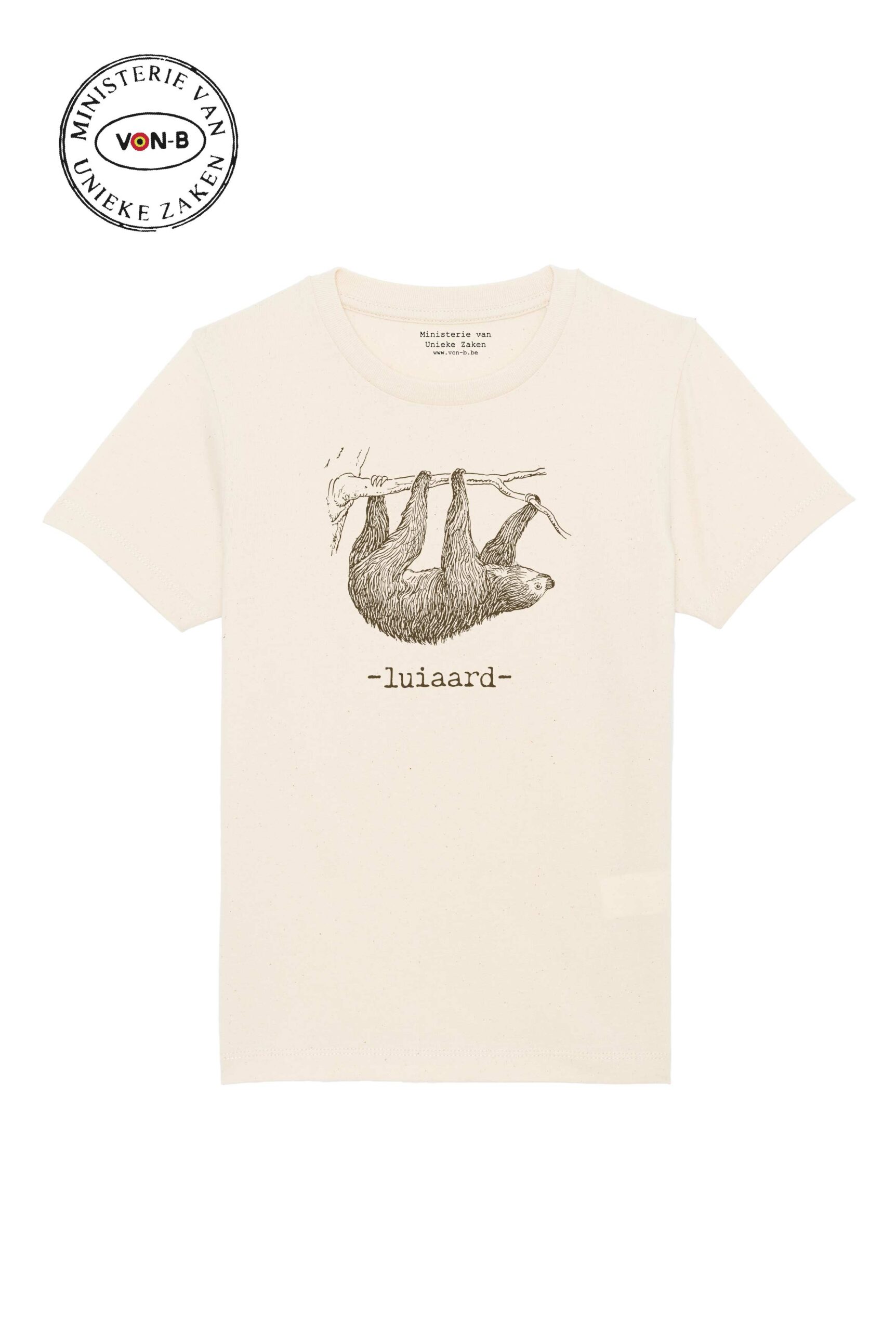 T-shirt kind - Luiaard - Afbeelding 2