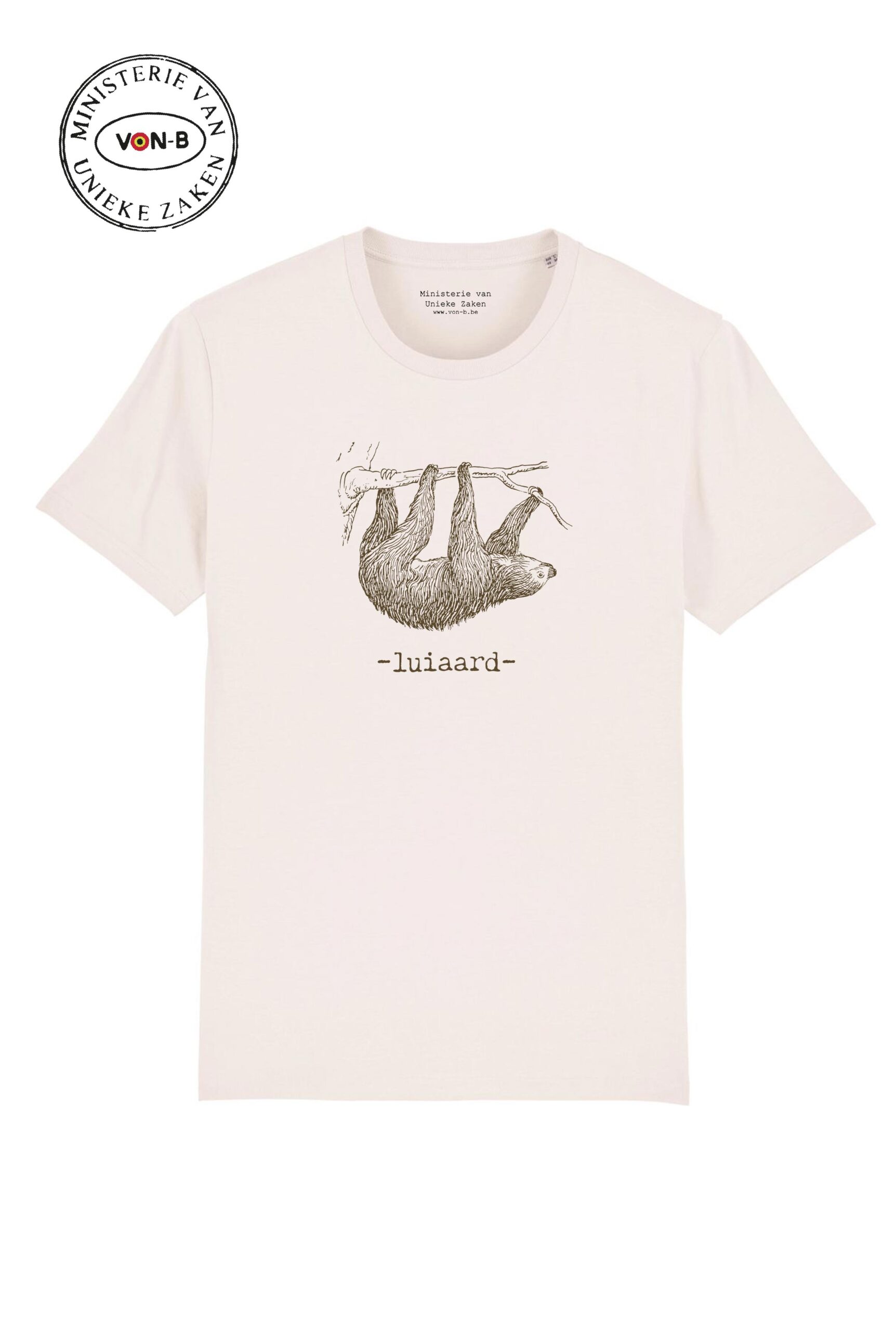 T-shirt unisex - Luiaard - Afbeelding 2