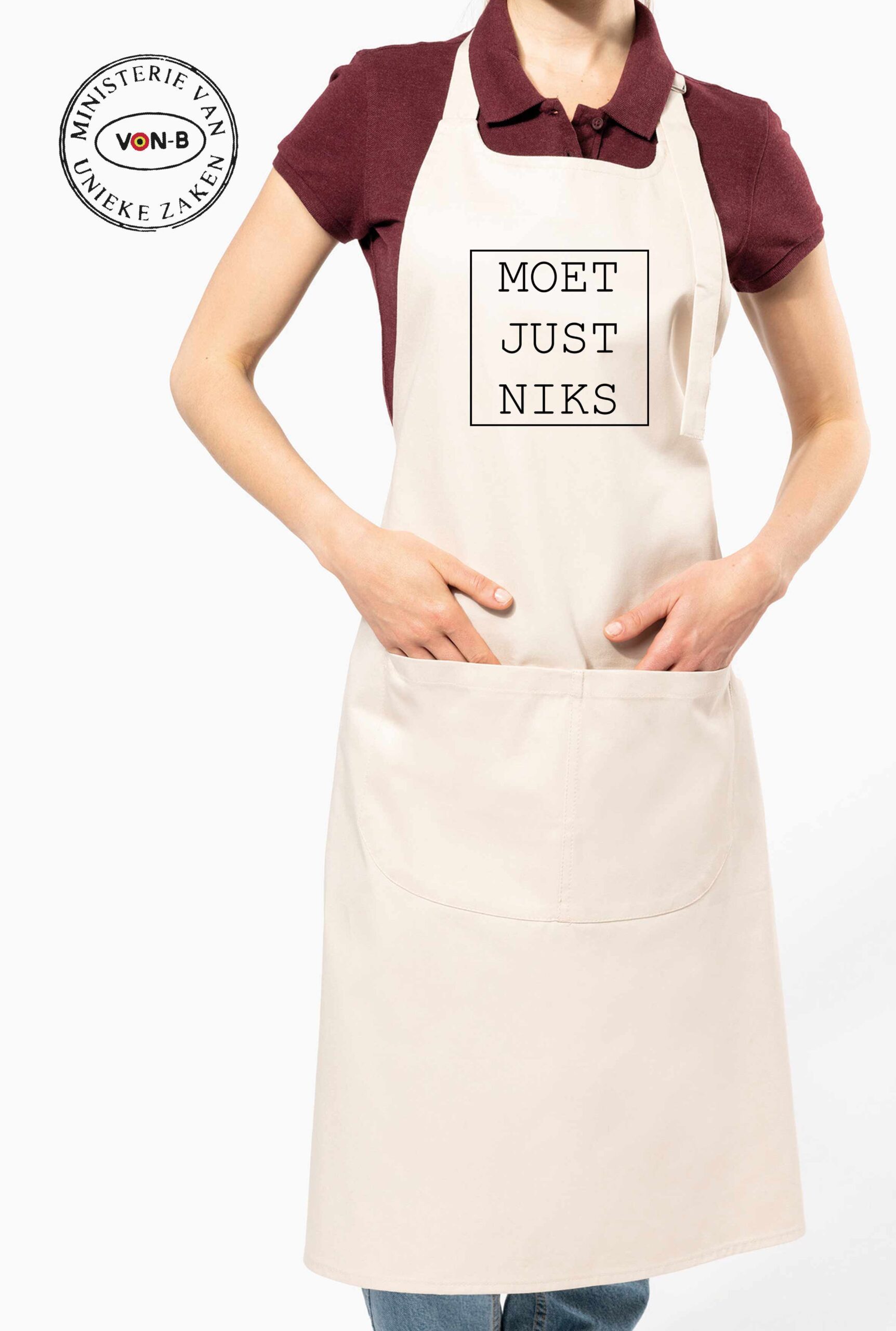 Keukenschort - Moet just niks - Afbeelding 2
