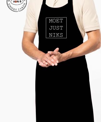 Keukenschort - Moet just niks