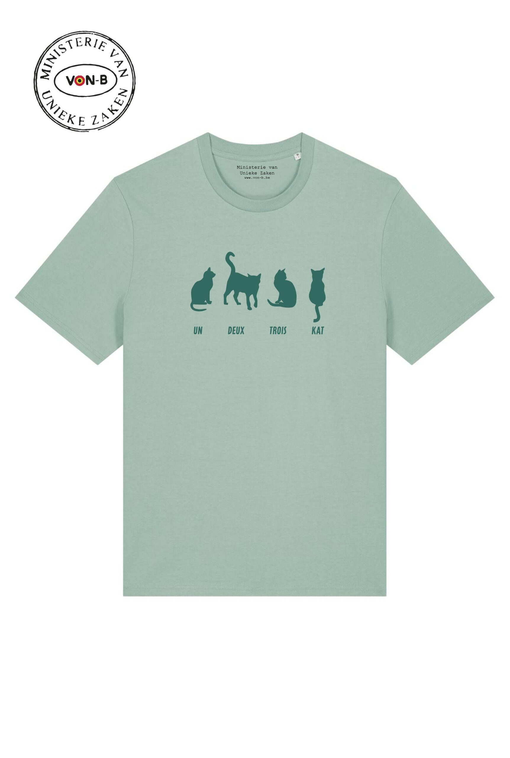 T-shirt unisex - Aloë - Un, deux, trois, kat