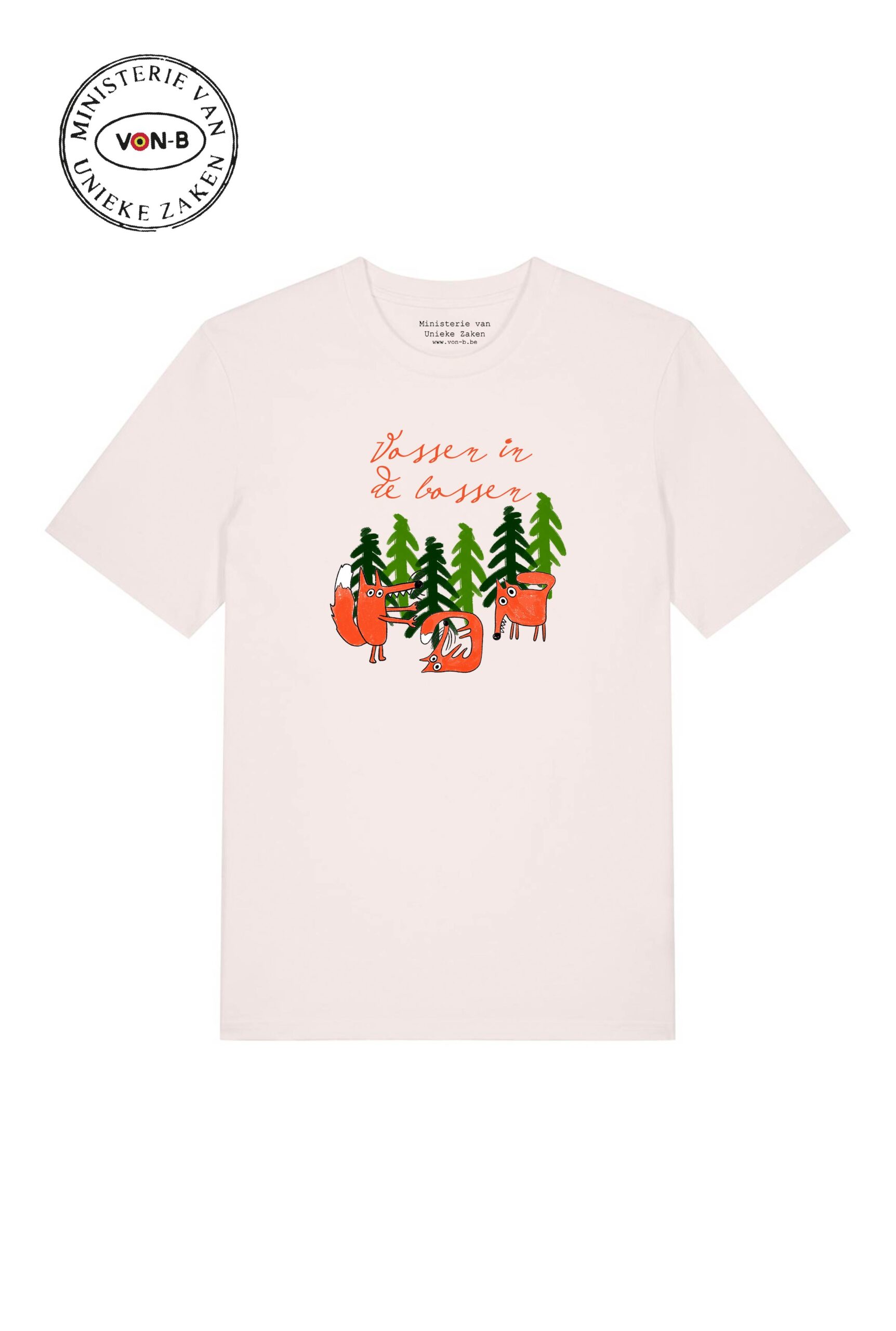 T-shirt unisex - Vossen in de bossen - Afbeelding 2