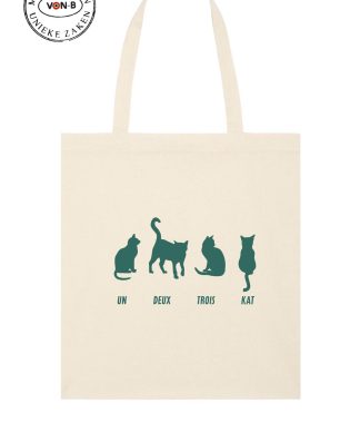 Tote bag – Natural raw – Un, deux, trois, kat