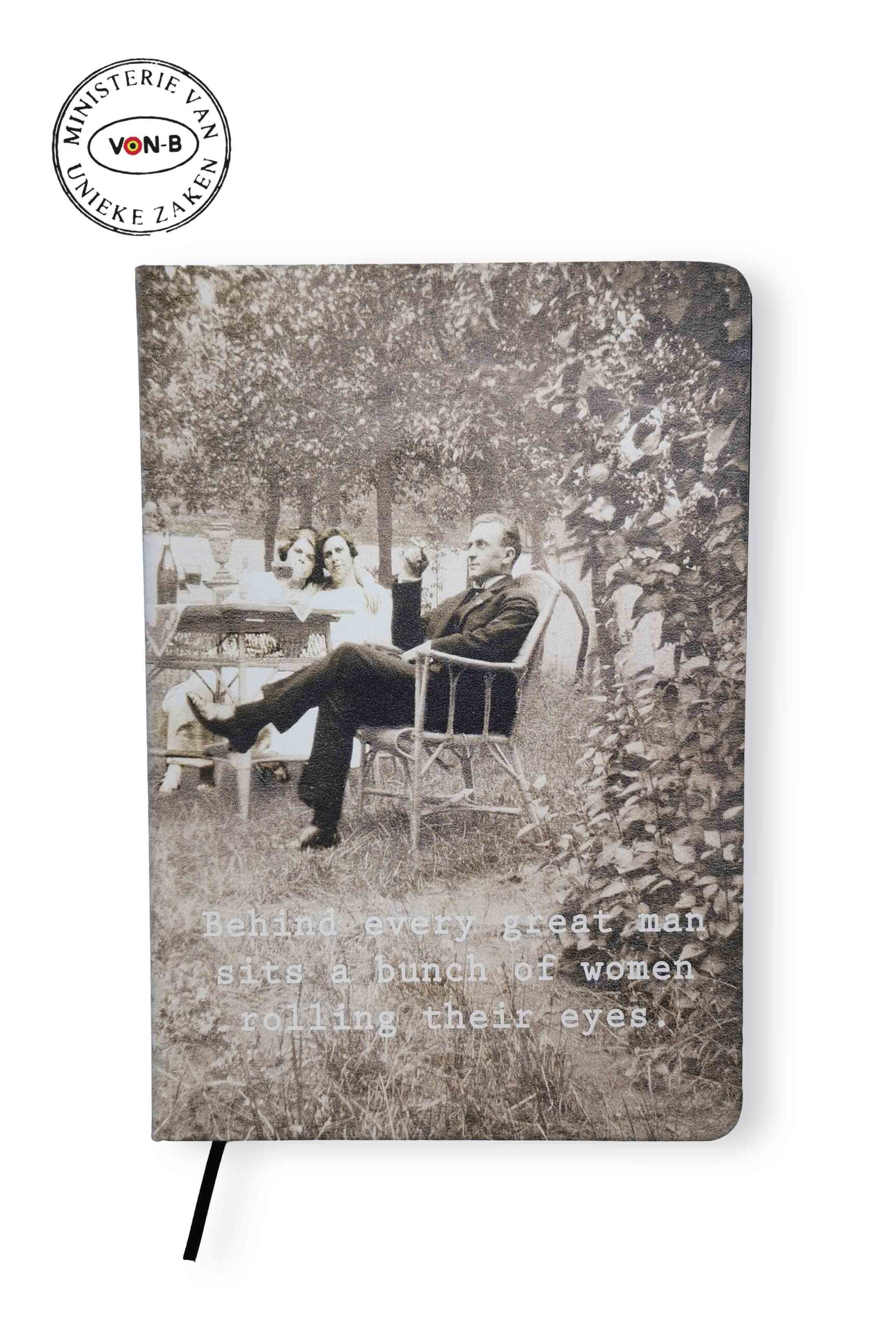 Notitieboek - Behind every great man