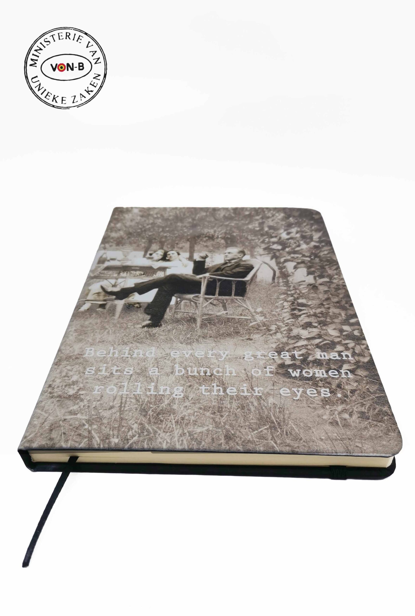 Notitieboek - Behind every great man - Afbeelding 2