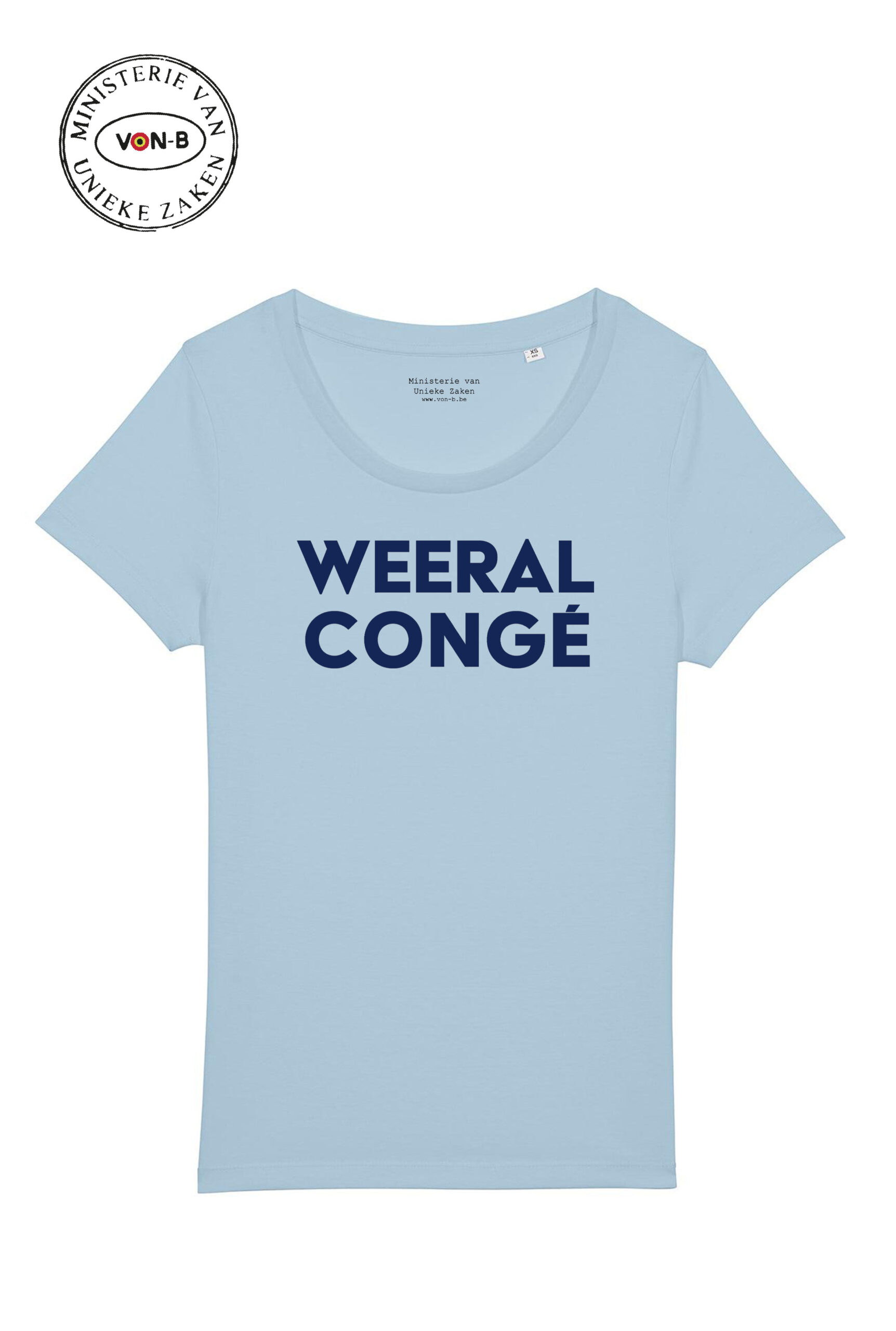T-shirt vrouw - Sky blue - Weeral congé