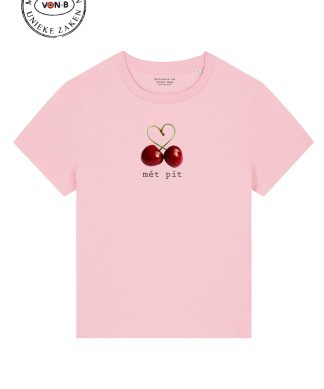 T-shirt vrouw – Cotton pink – Mét pit