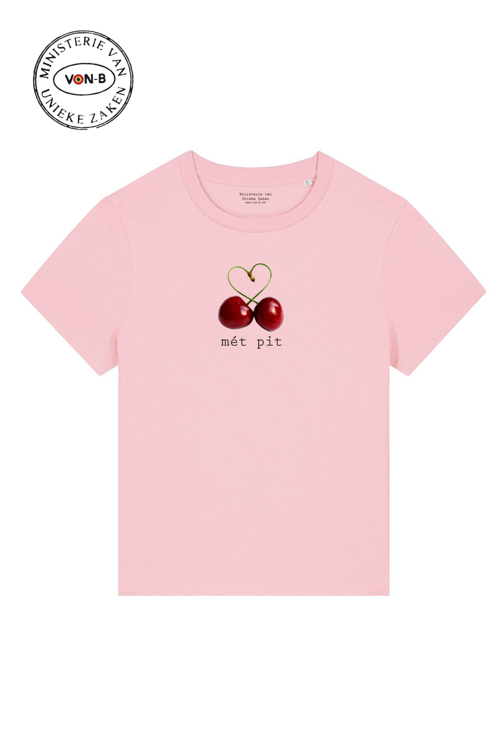 T-shirt vrouw – Cotton pink – Mét pit